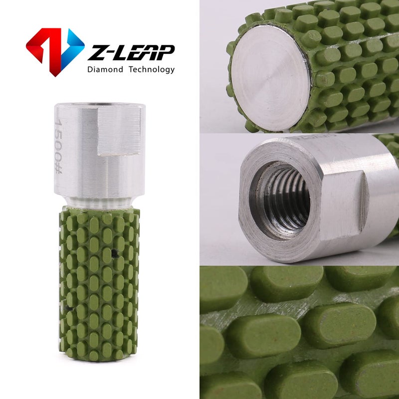 Z-LEAP 1 Inch Diamond Drum Wheels with 5/8"-11 Thread for Polishing Marble Granite Concrete Kitchen Sink Hole - Image 2